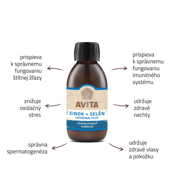 AVITA Zinok + Selén liposomal plus
