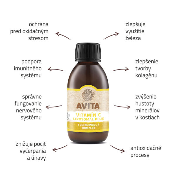 Avita VITAMIN C LIPOSOMAL PLUS doplnok výživy 25 dávok