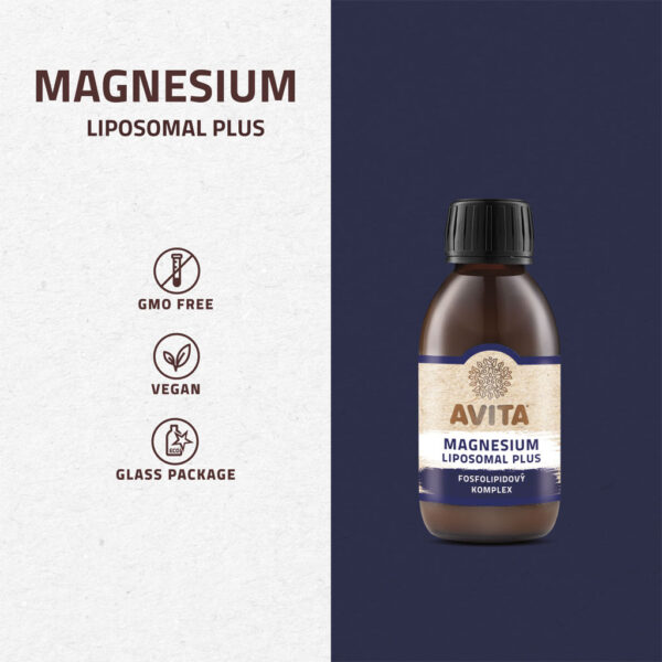 Avita MAGNESIUM LIPOSOMAL PLUS doplnok výživy 20 dávok