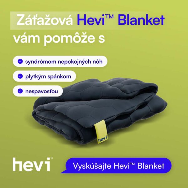 Hevi™ Blanket: záťažová prikrývka pre hlbší spánok a redukciu stresu