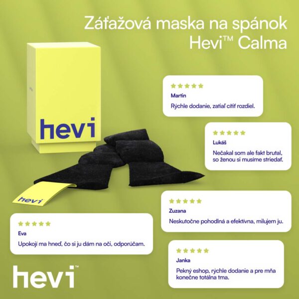 Hevi™ Calma – Záťažová maska pre hlboký a pokojný spánok