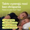 Hevi™ Tape: Páska na ústa proti chrápaniu