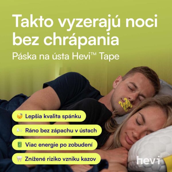 Hevi™ Tape: Páska na ústa proti chrápaniu