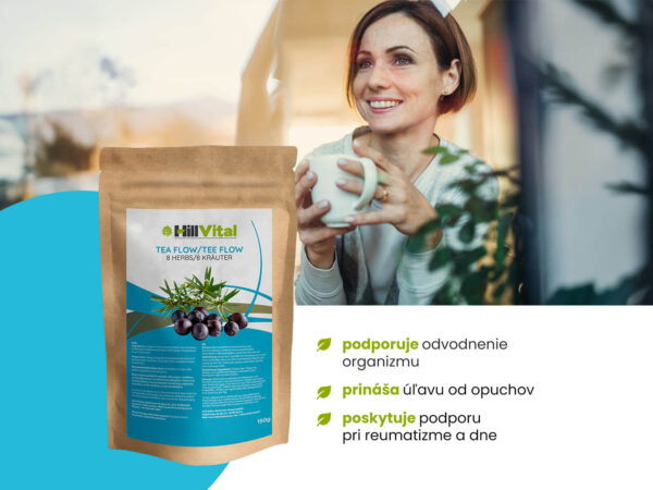 HillVital Diuretický Čaj Flow 150 g