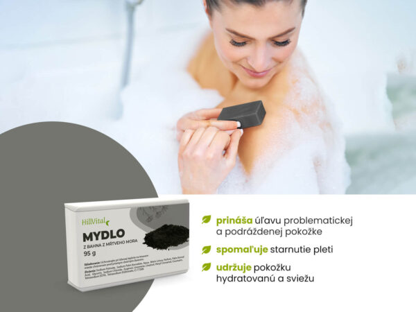 HillVital Mydlo z bahna z Mŕtveho mora 95g