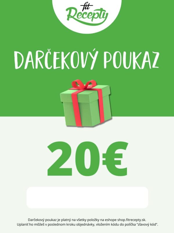 Fit Recepty Darčekový poukaz 20€