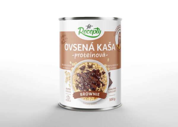 Fit Recepty Ovsená kaša - proteínová - brownie