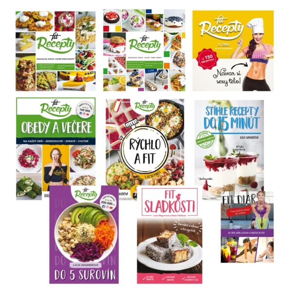Fit Recepty Balíček ALL - všetky knihy